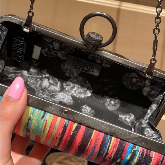 Prabal Gurung clutch with optional chain strap - Picture 3 of 3